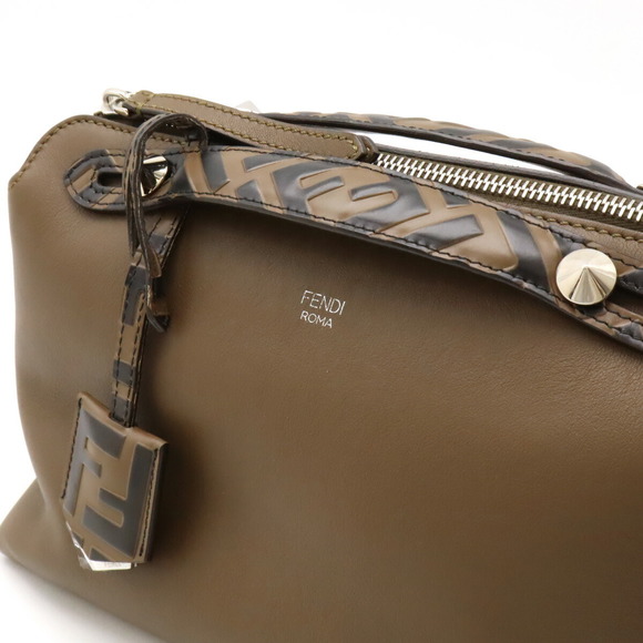 Fendi By The Way Shoulder Bag Zucca Pattern Brown - Picture 9 of 9
